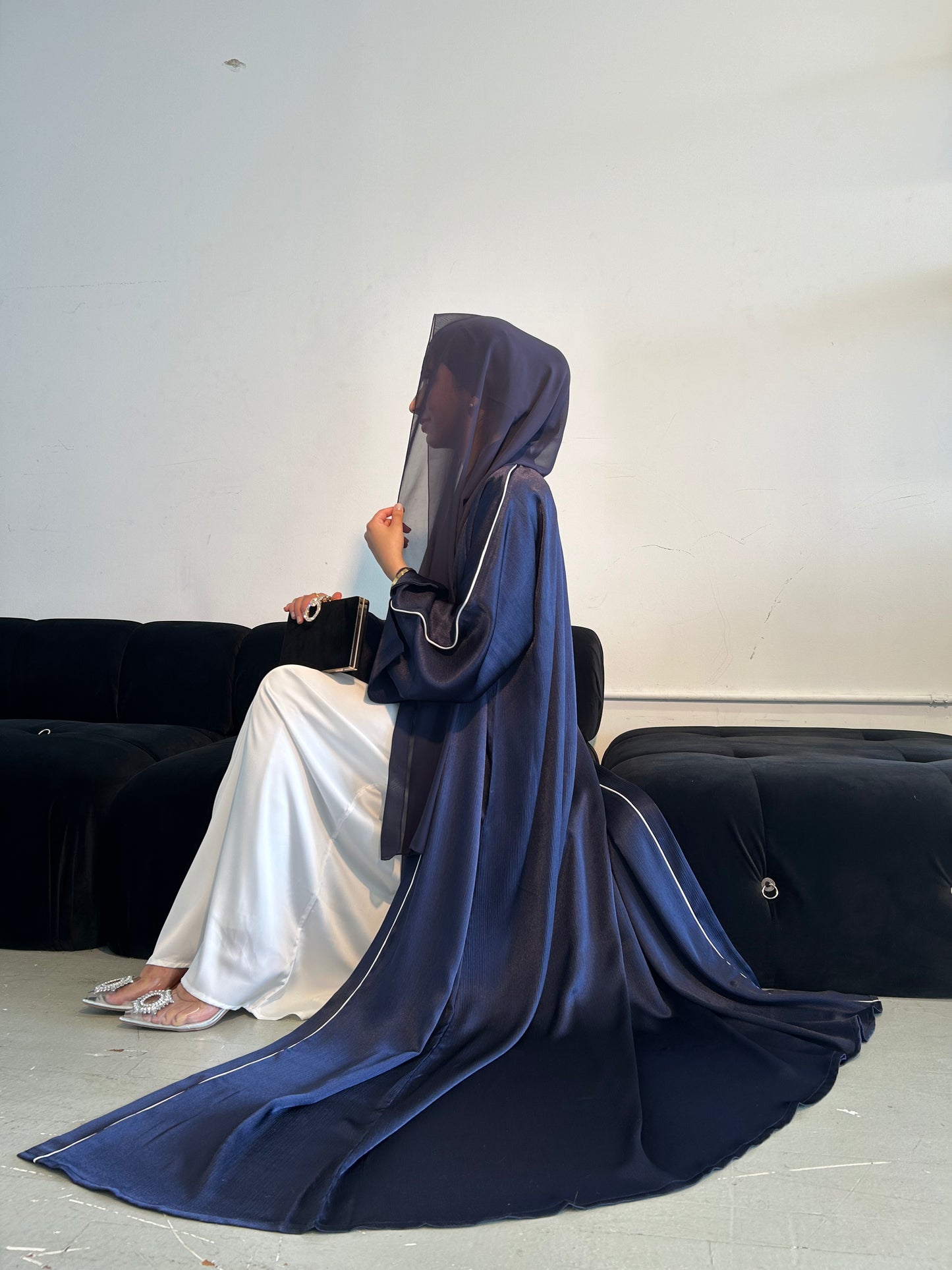 NOOR ABAYA in Royal Blue